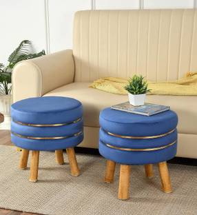 TAPODHANI Solid Wood Pouf