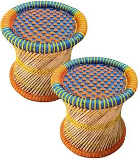 Bhavishya Handmade Bamboo Stool for Home,Office & Livingroom Living & Bedroom Stool