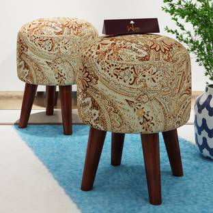 WoodenTwist Solid Wood Standard Ottoman