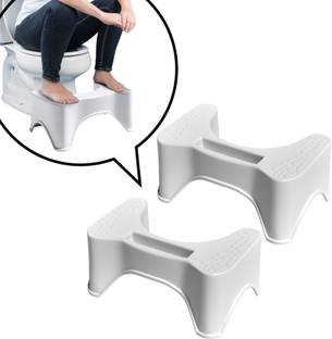 Extrawish Perfect Posture Plastic Squat Baby Potty Step Stool for Western Toilet Bathroom Stool