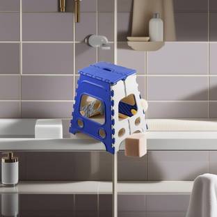 GizmoGrid 18 Inch Folding Stool for Kids or Adults, Home & Kitchen, Weight Capacity 100 Kg Living & Bedroom Stool