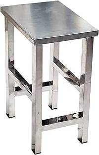 Indian Decor 55474 All Stainless Steel Anti-Static Square stools Stool