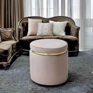Access craft Access Craft Ottoman Round Small Foot Rest Stool Living Room Office Stool(Grey) Stool