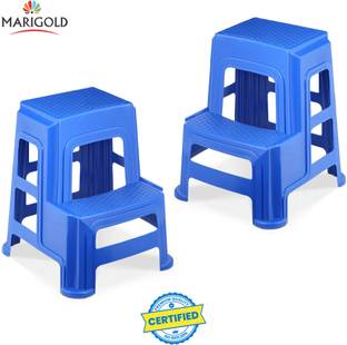 Marigold 100% Virgin Plastic Step Stool for Kitchen, Bathroom, Bedroom, Living Room Kitchen Stool