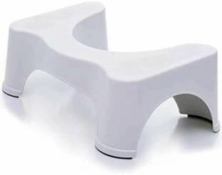 axiesh Comfortable Sturdy Squat Toilet Foot Step Stool Women's Plastic Anti-Slip Stool for Western Toilet Scientific Angle, Potty Training Foot Supporter for Kids and Adults Bathroom Stool