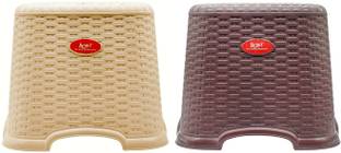 JSK Tannu Craft Anti Skid Design Plastic Bath Stool for Kitchen Set of Bathroom Stool