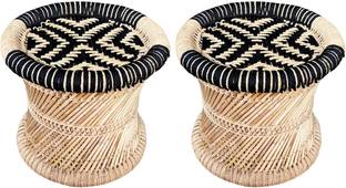 V Creation Bamboo Mudda/Muddi/stool for balcony/garden home 15x15 Outdoor & Cafeteria Stool