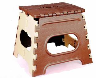 Whizzo New Plastic Folding Step Stool for Kids & Adults with H&le Living & Bedroom Stool