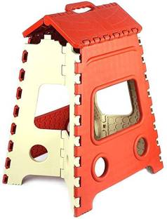 Whizzo 18" Space Saving Plastic Foldable Step Stool.Suitable for everyone Kitchen Stool Living & Bedroom Stool