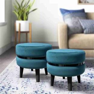 ganiwood Pouffes Sitting Stool For Living Room Poof Puffy Wooden Ottoman Stools Cotton Stool