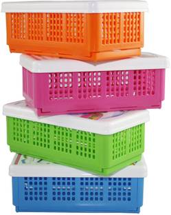 JEWEL Plastic Flexi fold Storage Basket