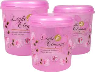 3D METRO SUPER STORE Plastic Storewell Container 3 PCS Set 5kg 7.5kg 10kg Printed Storage Basket