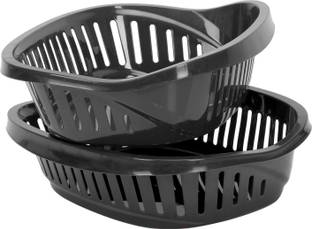 Flipkart SmartBuy Plastic Fruits & Vegetables Storage Basket Modern Design Plastic Tokri,Extremely Durable Storage Basket