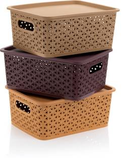 Ashirvad Plastic Multipurpose Organized Plastic Medium Size Storage Basket Storage Basket