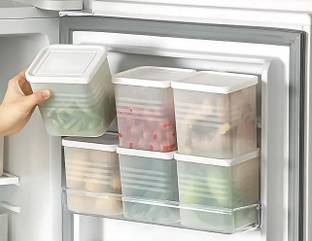 Ality Plastic fridge storage Space saving Refrigerator Side Door Organizer,Food Fresh Box Storage Basket