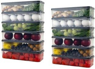 insew Plastic Fridge Container for Kitchen ,Vegetable ,Fruits Box Storage Basket