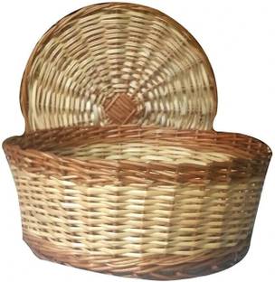 bharat traders Bamboo chapati Storage Basket