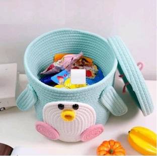 TerryFox Jute Basket Storage Basket