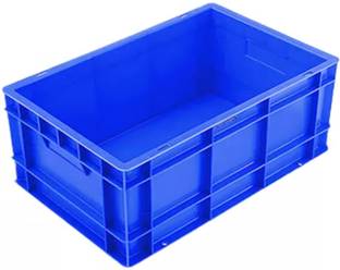 Singhal Plastic Heavy Duty Multipurpose Rectangular Storage Box Crates 500x325x250 MM Storage Basket