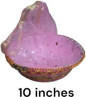 G N Plastic SET OF 6 - DECORATIVE GIFTS HAMPERS ( 10 INCHES ) Storage Basket