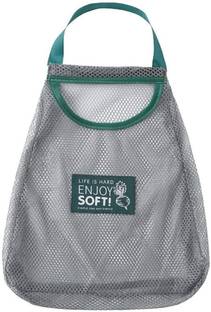 WROPZO Polyester Reusable Hanging Storage Vegetable Mesh Bag Washable Wall Hanging Storage Basket