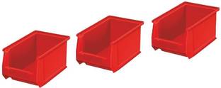AURA PLAST Polypropylene Plastic Bin | Screws Storage | Electronic Material Bin | Tool Box | Storage Basket