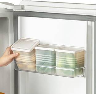 Shoperd Plastic fridge storage Space saving Refrigerator Side Door Organizer,Food Fresh Box Storage Basket