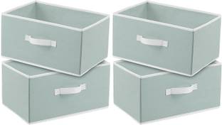 DIVINE Cotton Rectangular Storage Organizer with Side Handle for Toys&Cloths Storage Box / Storage Basket