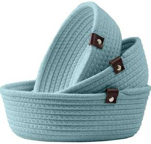 FABMARTS Jute Jute handcrafted basket Storage Basket