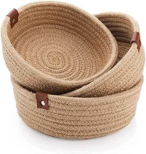 TAMAK EXPORTS Jute Jute Storage Basket Storage Basket