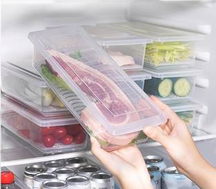 RK EMPIRE Plastic 6 Fridge Storage Boxes Storage Containers (1500 ML ) Storage Basket Storage Basket