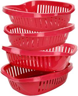 Cutting EDGE Plastic Multi-Purpose Home & Kitchen Organizer Basket for Fruits, Vegetable, Cosmetics Storage Basket