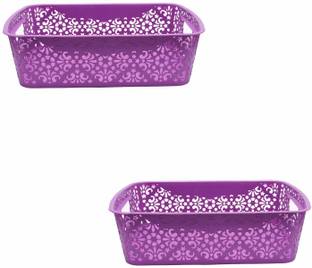 Cutting EDGE Polypropylene Basket with for Kitchen | Vegetables | Toys | Books | Office | Stationery | Utility | Cosmetics I Accessories Storage Basket