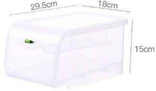 Bellveen Plastic New Plastic Eggs Storage Airtight Basket Box | Transperent | Pack of 1 Storage Basket