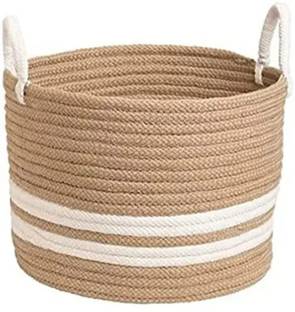 SIYA TEXTILES Jute Storage Basket