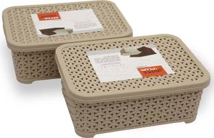 Jaypee Plus Plastic KEEP ALL Mini Storage Basket for Drawers Home Small Containers Office Utility Storage Basket