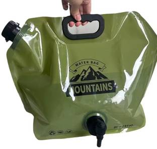 NSUSU Plastic 8 Liter Folding Water Storage Bag Water Container Tank Traveling Carrier Bag Storage Basket