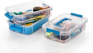 OMORTEX Plastic 3 Layer Multipurpose Basket Storage for kitchen , stationery, makeup Storage Basket