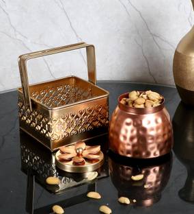 Amaya Decors Iron A Basket With Jar Single Is Perfect For Your Daily Use Storage Basket