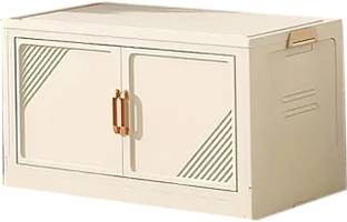 HOUSE OF QUIRK 1 Layer 45cm Plastic Storage Bins for Closet Organizers with Open Front Door Storage Box