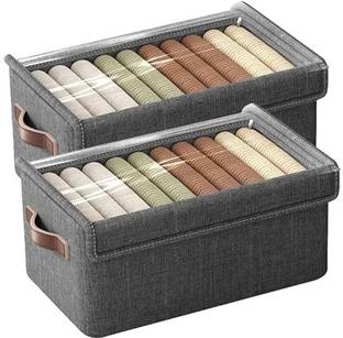 vhbie Foldable Fabric Linen Storage Boxe Storage Box