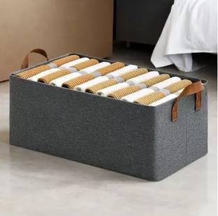 Uratech Foldable Storage for Organizing Toys, Books, Shelves, Closet with Handles Storage Box