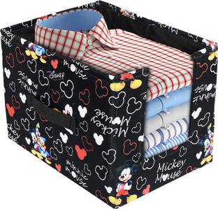 DISNEY Mickey Mouse Print Non-Woven Small Storage Box/Organizer For Home Decor Storage Box
