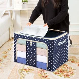MAITRI ENTERPRISE fabric Living Box - Wardrobe Organizer, Storage Boxes for Clothes with Zip M30 MAKEUP BOX VANITY CLOTH STORAGE Vanity Box