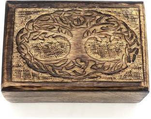 Master Piece Crafts Handmade Wooden Box, Tree of Life Decorative Storage Box, Nesting Boxes Storage Box