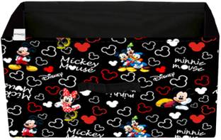 HOMESTIC Disney Mickey Print Modular Closet Organizer Box with Handle (Black) Storage Box