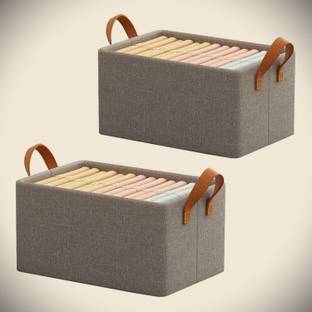QUAIL Premium Quality Set of 2 Foldable Wardrobe | Drawer Organizer For Clothes Storage Box