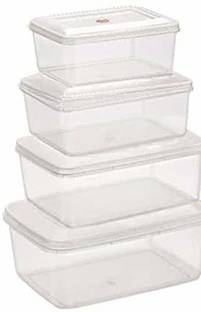 SMB ENTERPRISES Kitchen Multipurpose Rectangular Plastic Storage Boxes with Lid Storage Box