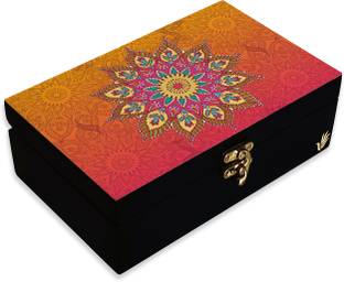 Brahma Design Ornate Floral Storage Box
