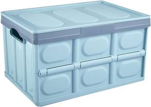 BLAPOXE Standard Multipurpose Rectangular Collapsible Car Trunk Organizer and Plastic Storage Box